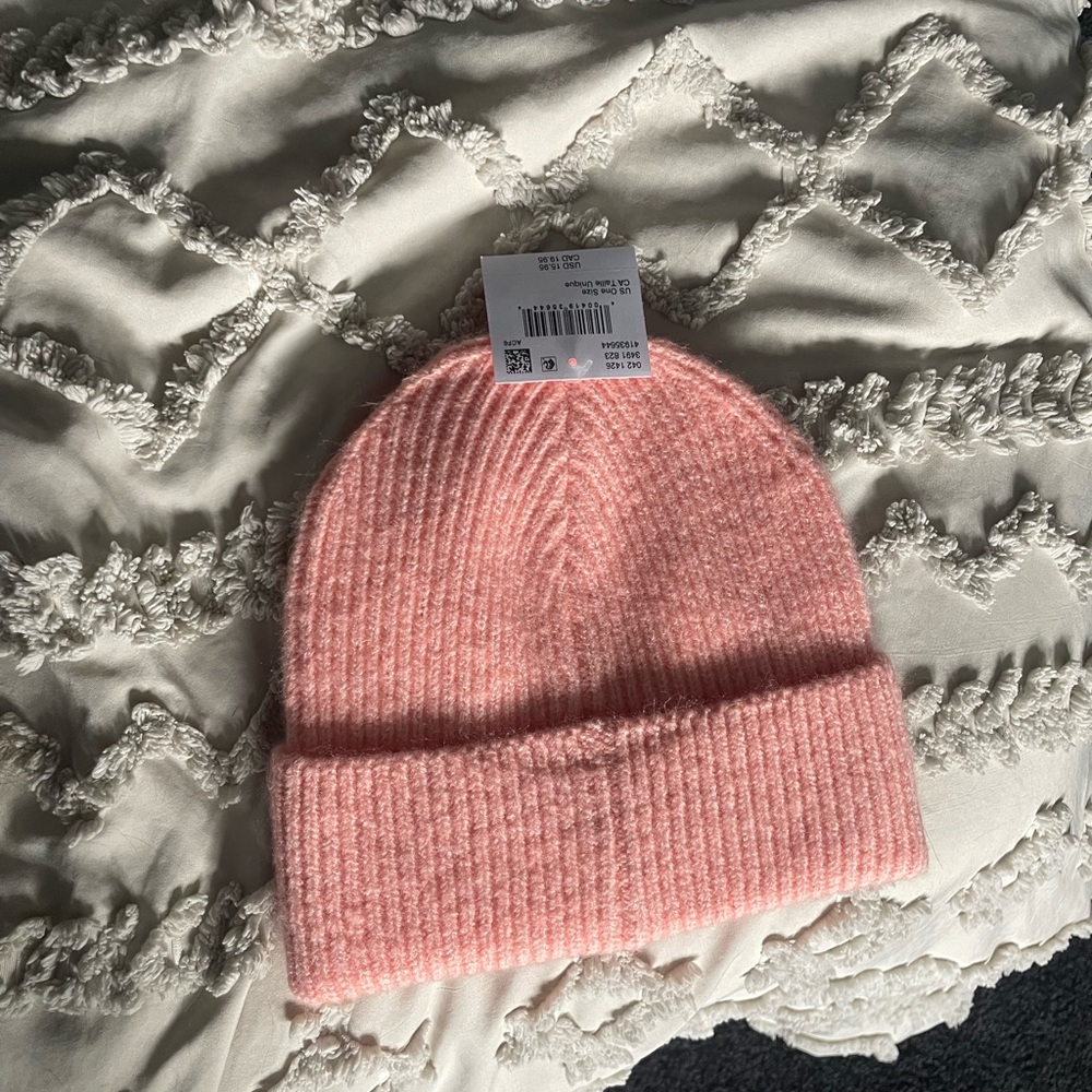 Cozy Pink Knit Beanie